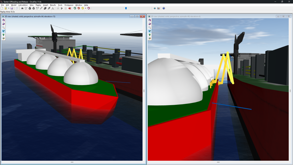 LNG tanker offloading