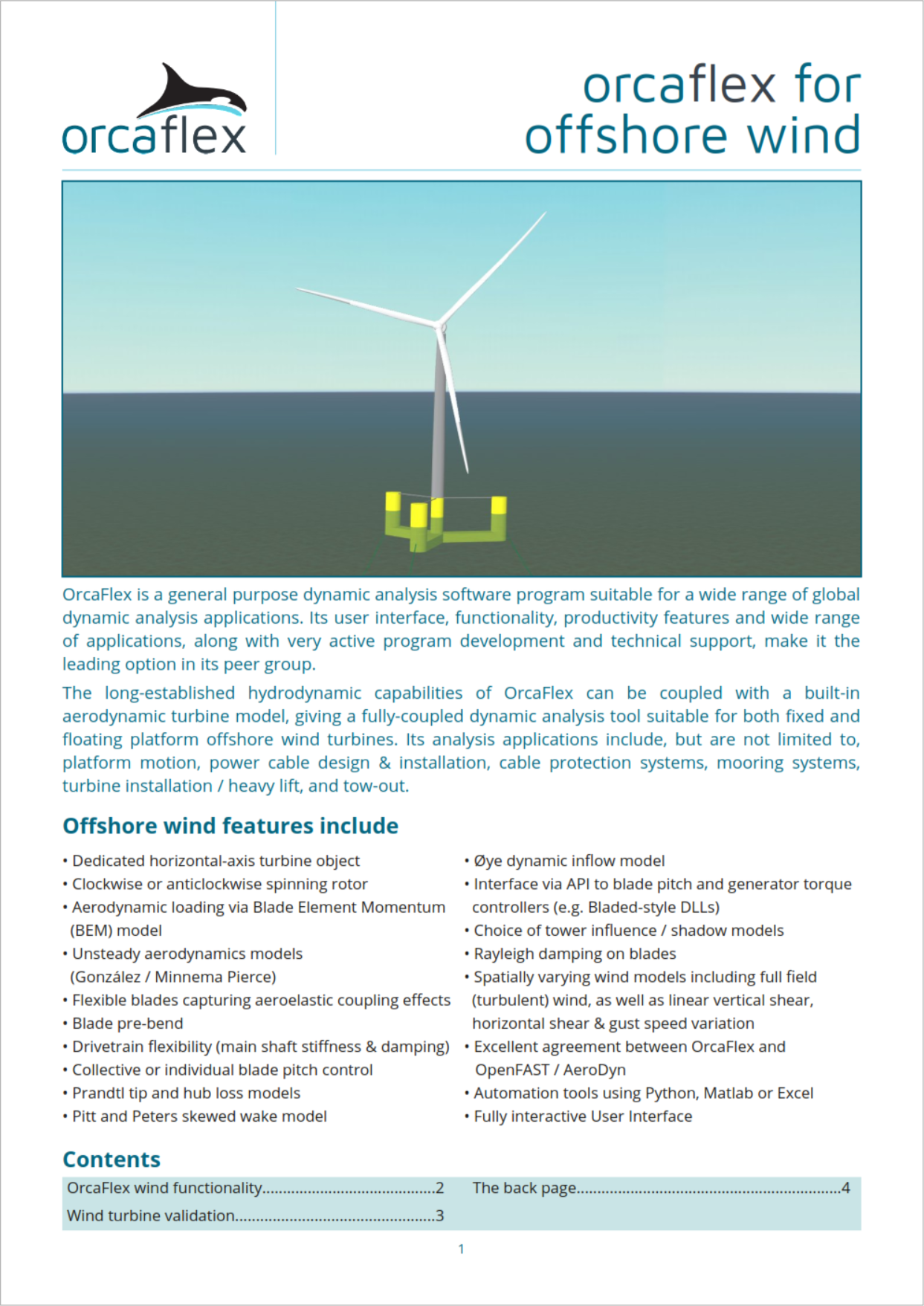 OrcaFlex for offshore wind flier 2024